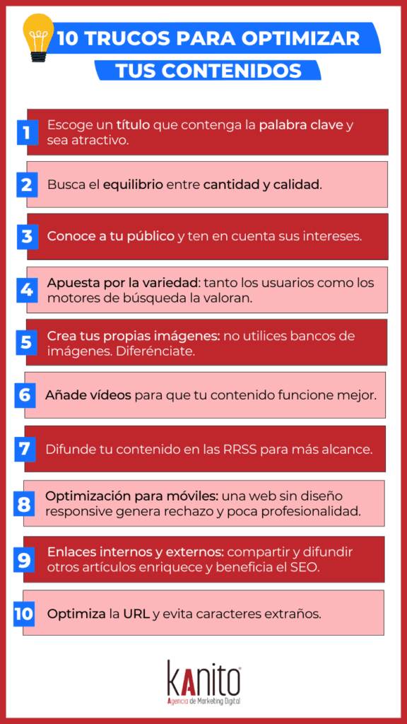 Optimiza tu contenido