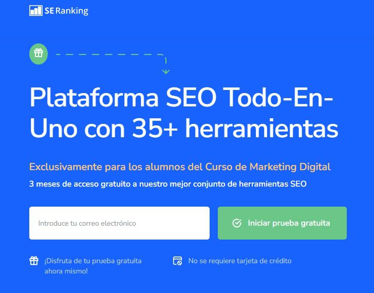 seranking herramiento seo curso marketing digital